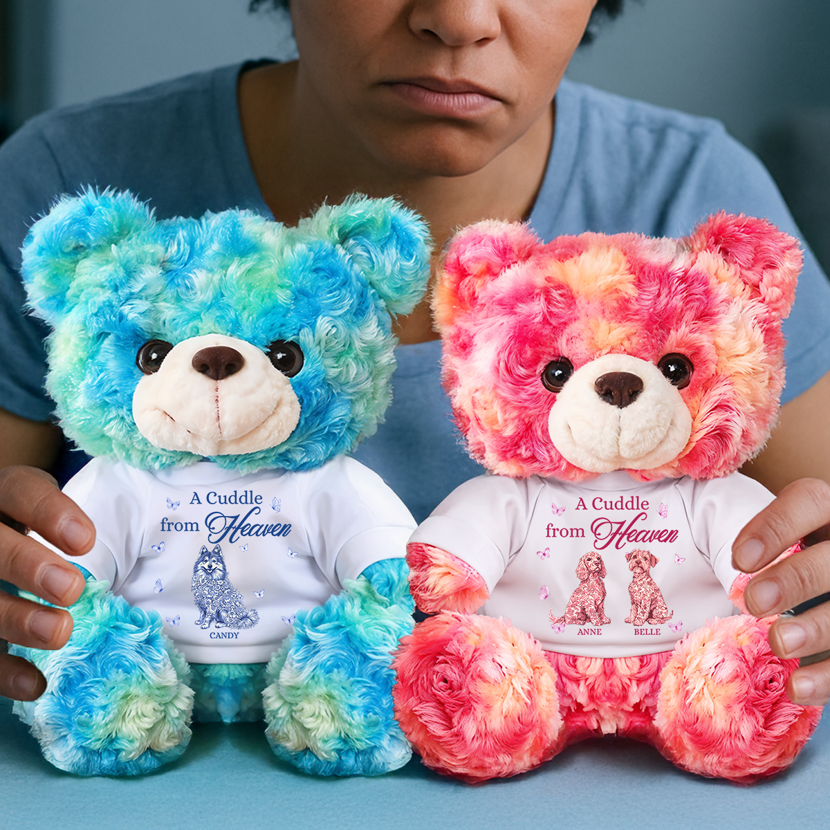 A Cuddle From Heaven - Personalized Pet Memorial Bear Plush
