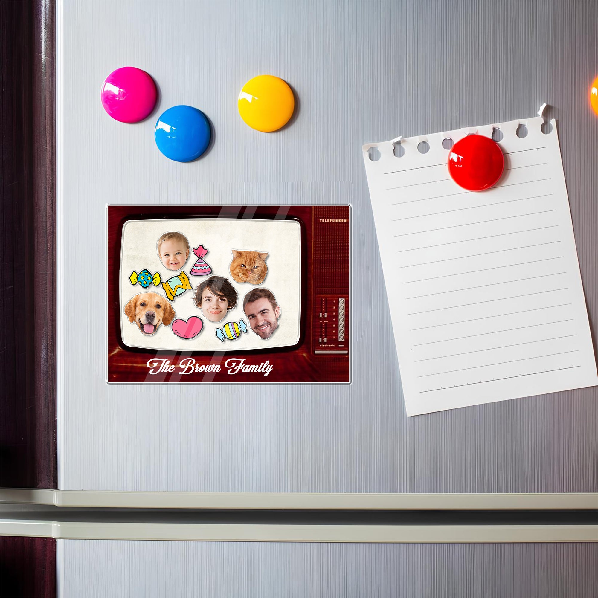 Personalized Shaker Magnet - Custom Name Gift for Family