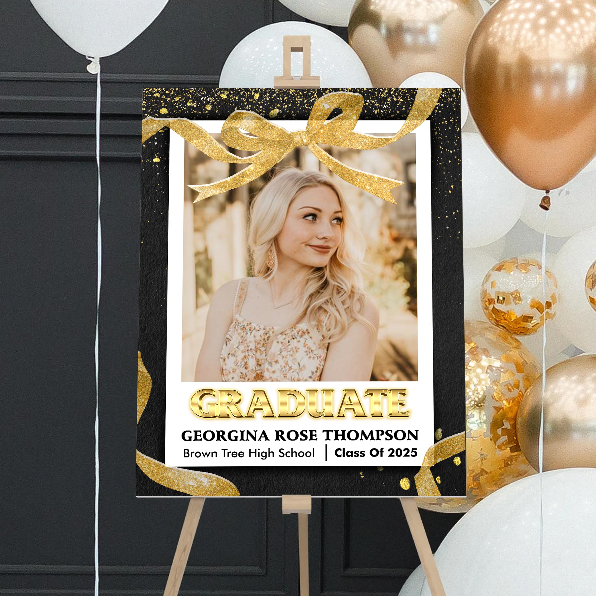 Class Of 2025 Welcome Sign - Graduation Party Welcome Sign - Custom Photo Grad Party Sign - Personalized Graduation Decoration