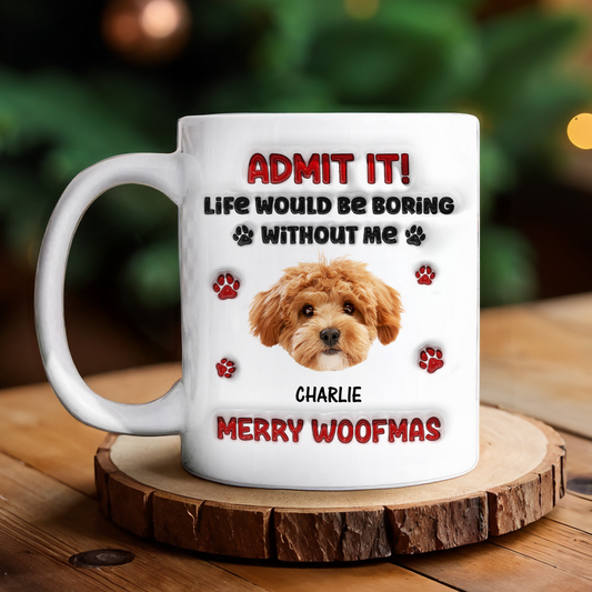 Merry Woofmas - Pet Lover Gift - Personalized Custom Mug