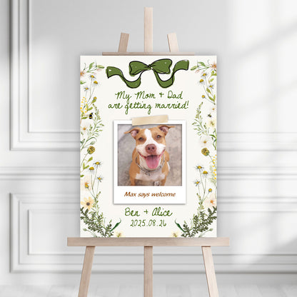Pet Lover Couple Wedding Law Sign - Custom Name and Photo Wedding Law Sign