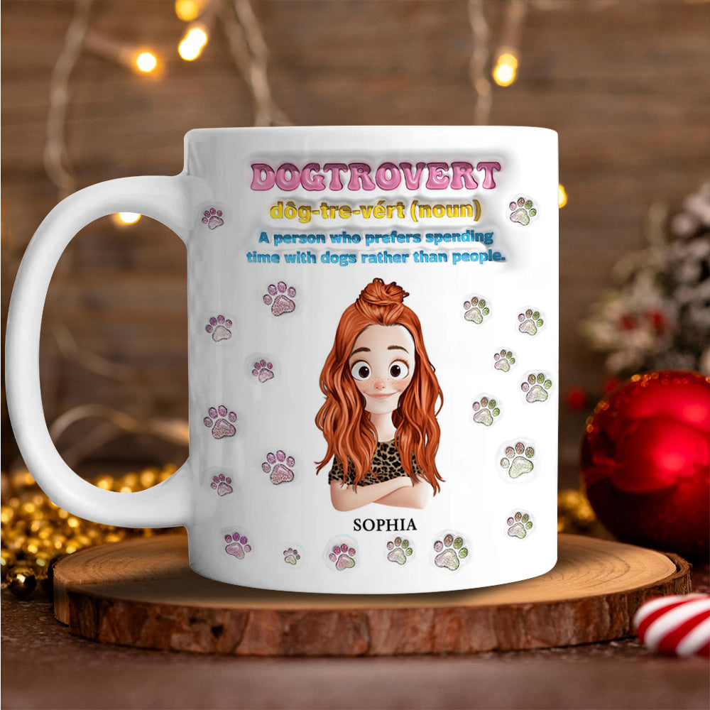 Custom Name Dog Lover Mug - Dog Lover Gift - Personalized Custom Mug