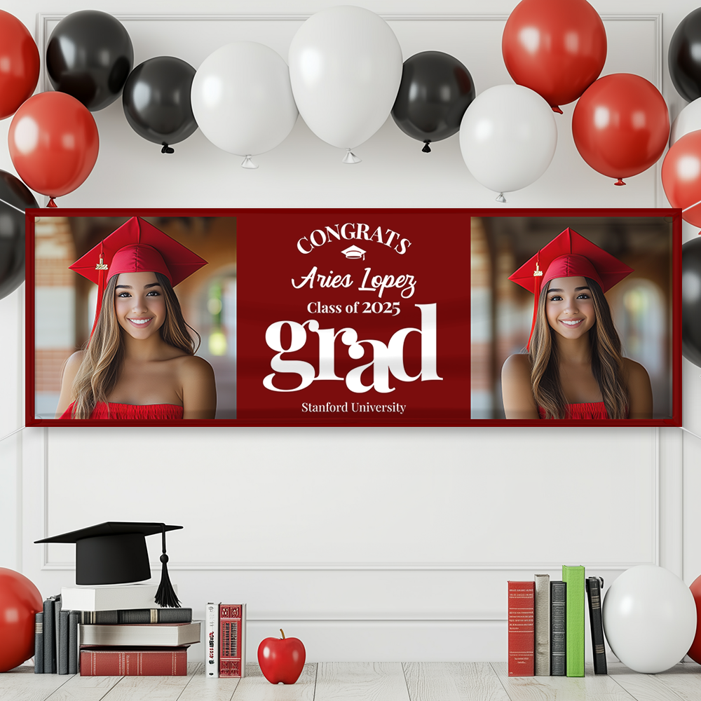 Congratulations Class Of 2025 Banner – Perfect Graduation Party Decoration