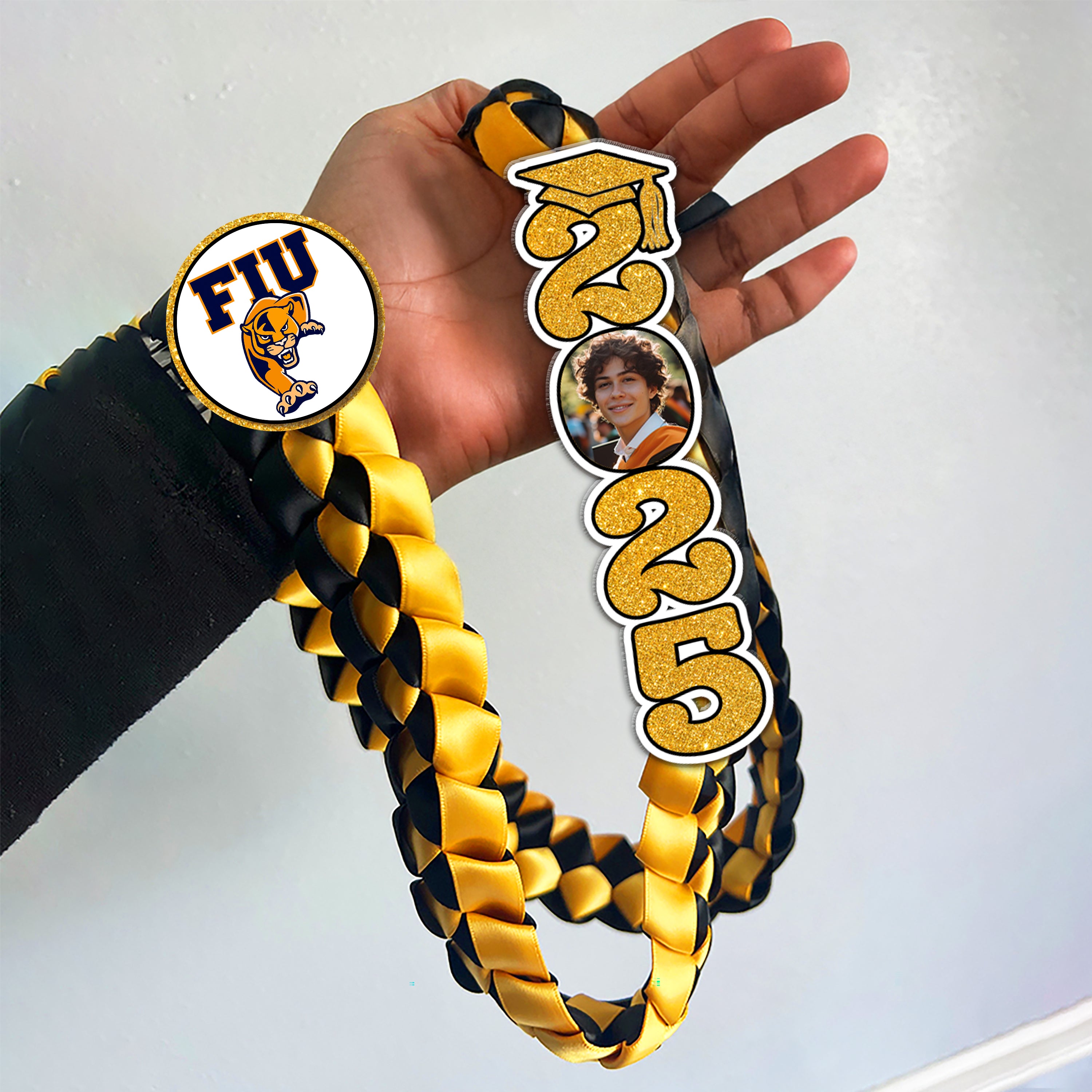 2025 Graduation Lei Custom Name and Photo - Personalized Graduation Lei - Senior 2025