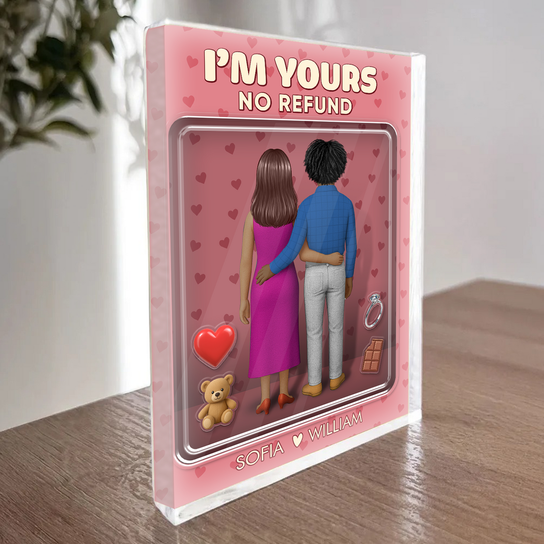 You & Me We Got This - Custom Figure Personalized Acrylic Block Plaque