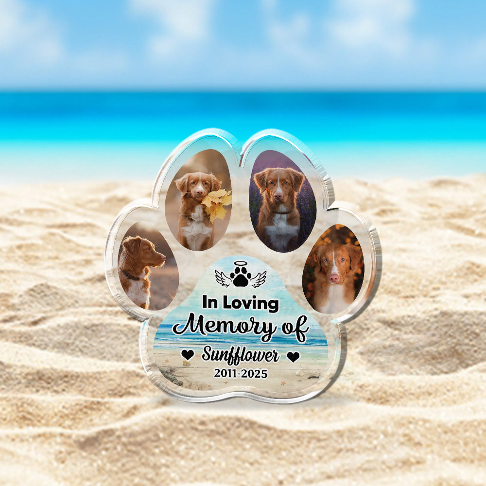 Memorial Pet Gift - Custom Photo Acrylic Block - Custom Acrylic Block Plaque