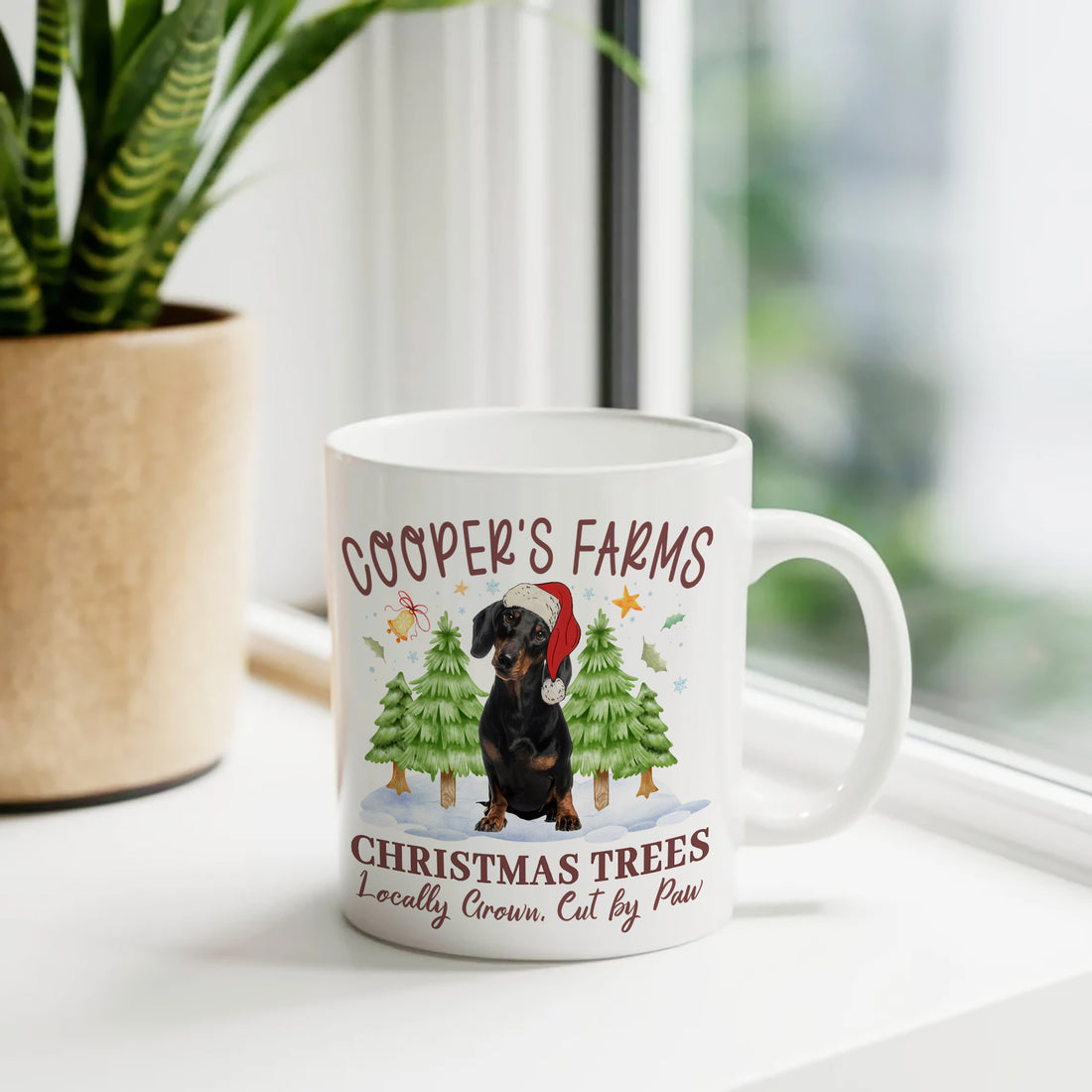 Dog Christmas - Custom Name and Photo - Personalized Mug for Dog Lover