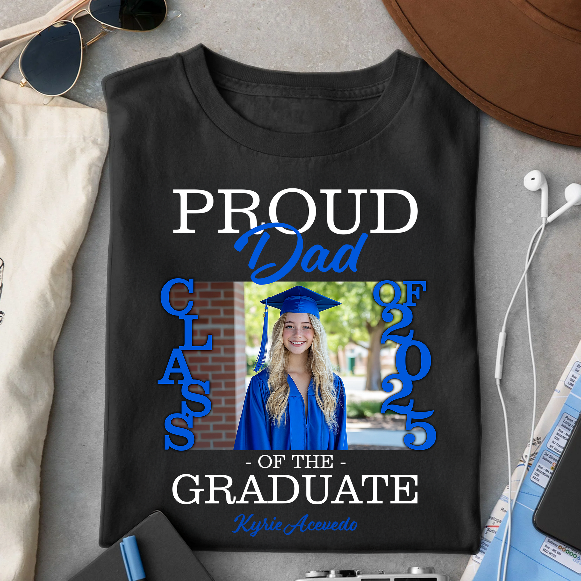 Proud Family Of The Graduate Custom Graduation Shirt Upload Photo T-shirt, Graduation Gift