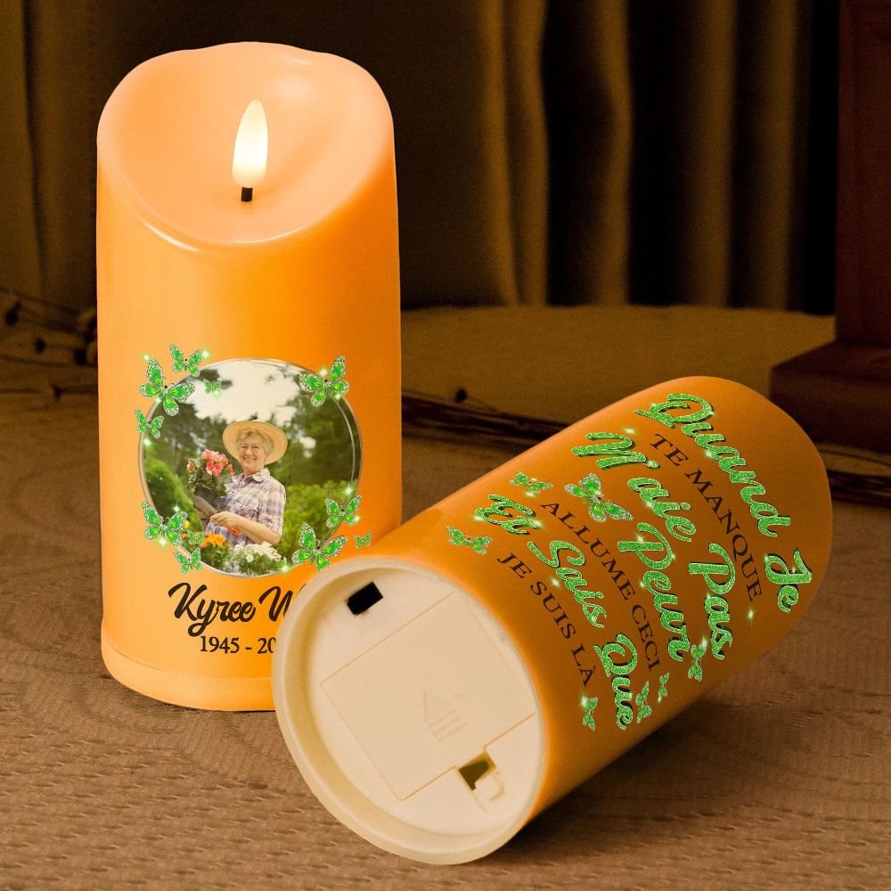 The Moment Your Heart Stopped - Personalizes Photo LED Candle