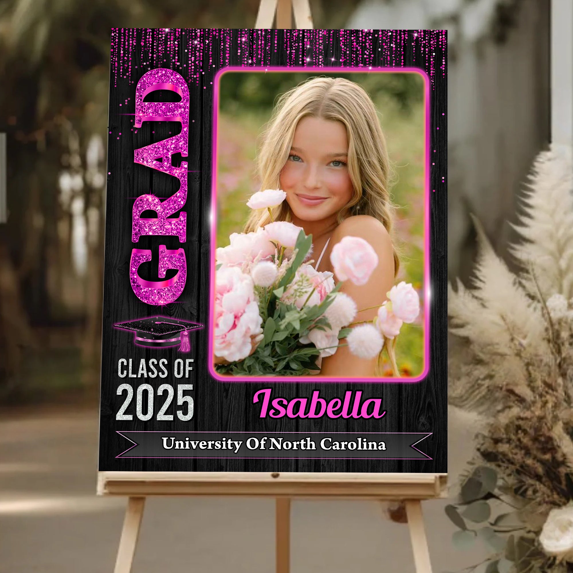 GRAD Class of 2025 Welcome Sign Personalized Graduation Welcome Sign