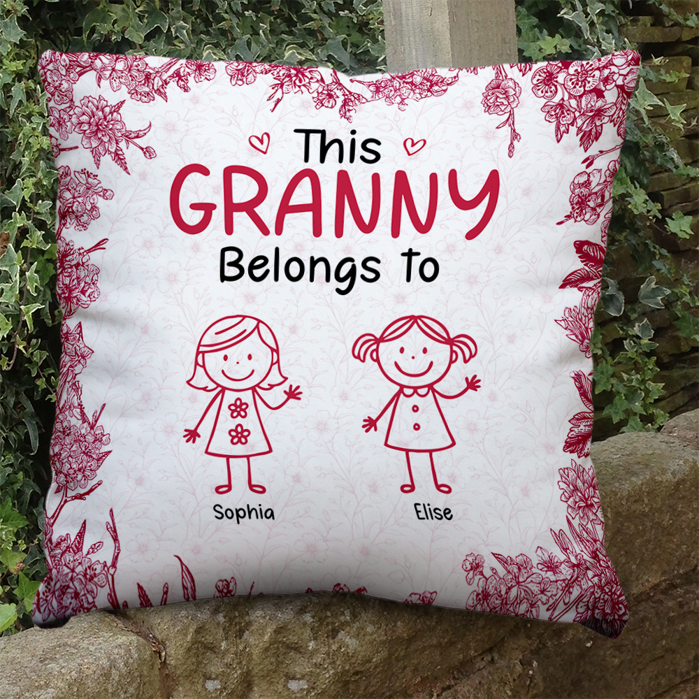 Custom Family Kids Name - Personalized Pillow - Family Gift