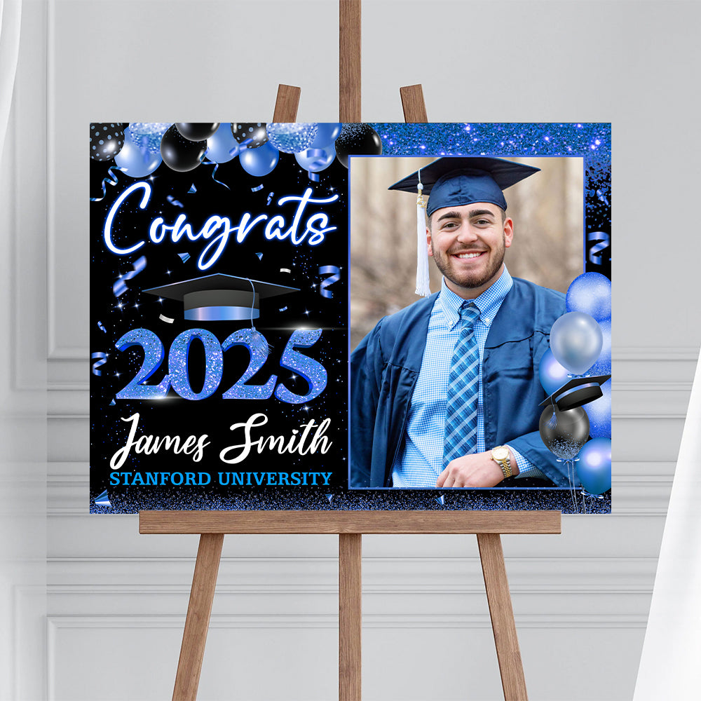 Congrats 2025 Lawn Sign Personalized Graduate 2025 Graduation Lawn Sign