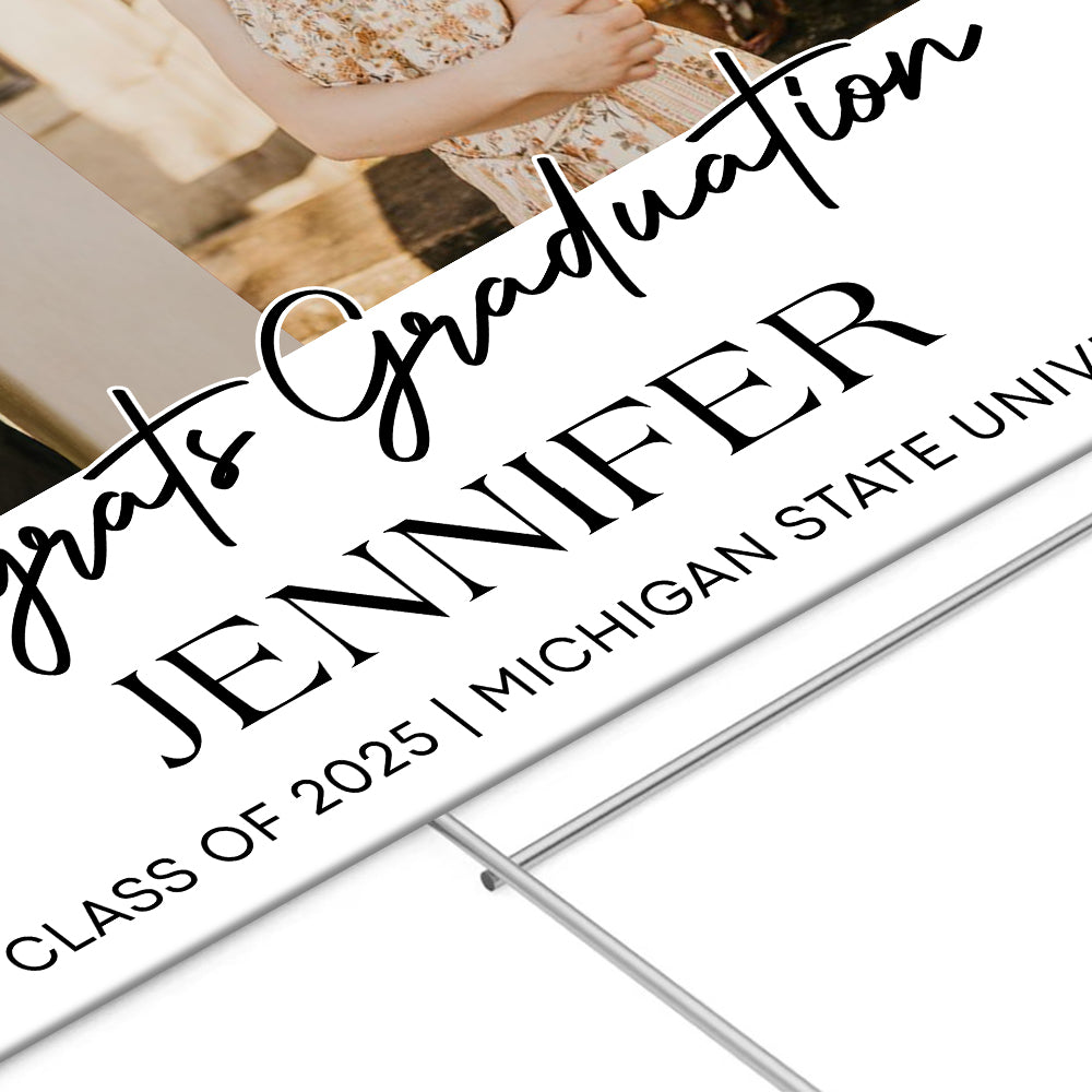 Personalized Congrats Graduation Lawn Sign, A Keepsake to Celebrate Your Graduate