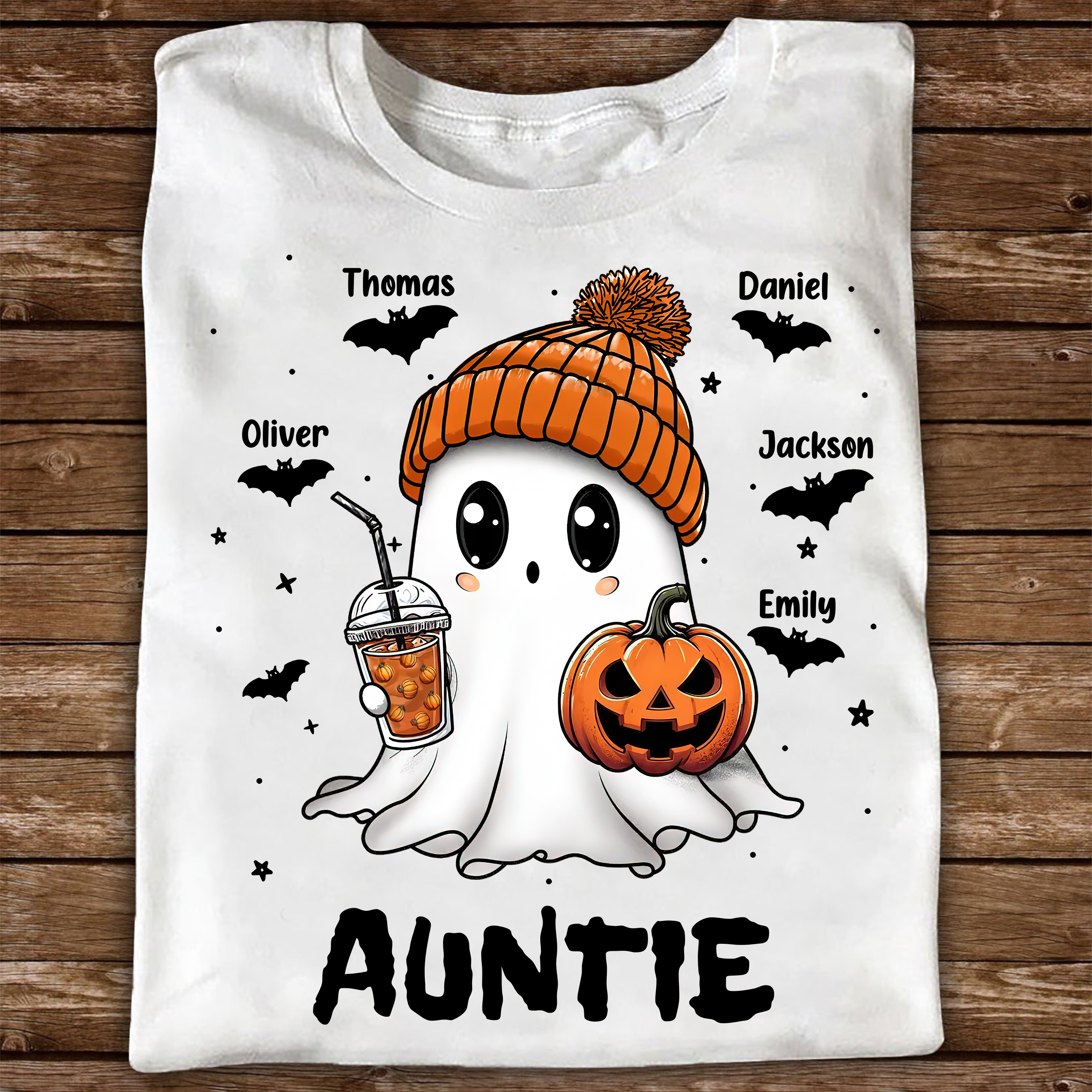 Grammy Halloween Kids - Custom Name Shirt - Personalized Shirt Custom T-shirt