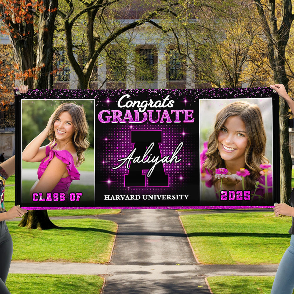Custom Class of 2025 Graduation Banner – Perfect Party Decor & Keepsake