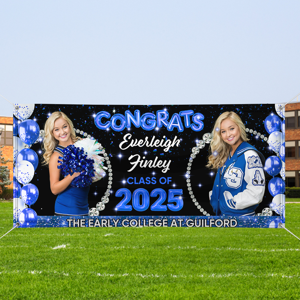 Graduation Class Of 2025 Personalized Photo Banner - Graduation Gift