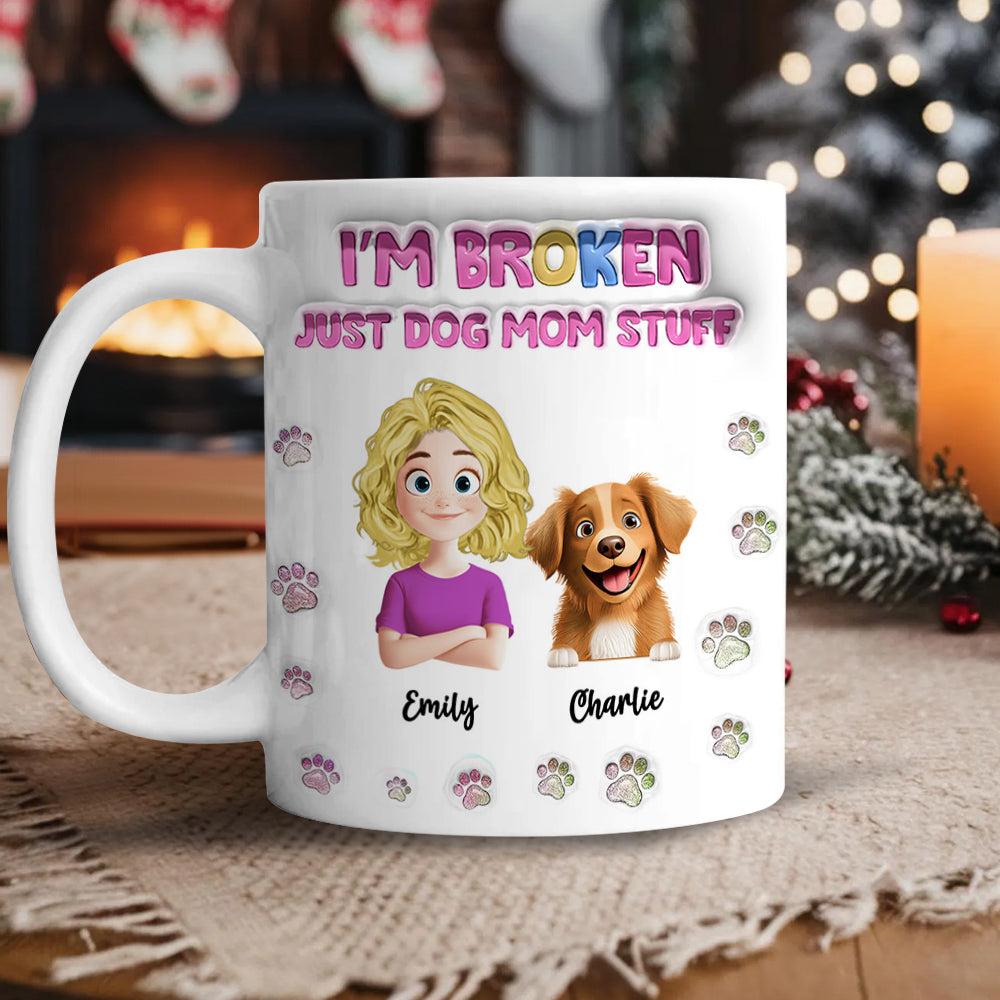 Just Dog Mom Stuff - Pet Lover Gift - Personalized Custom Mug