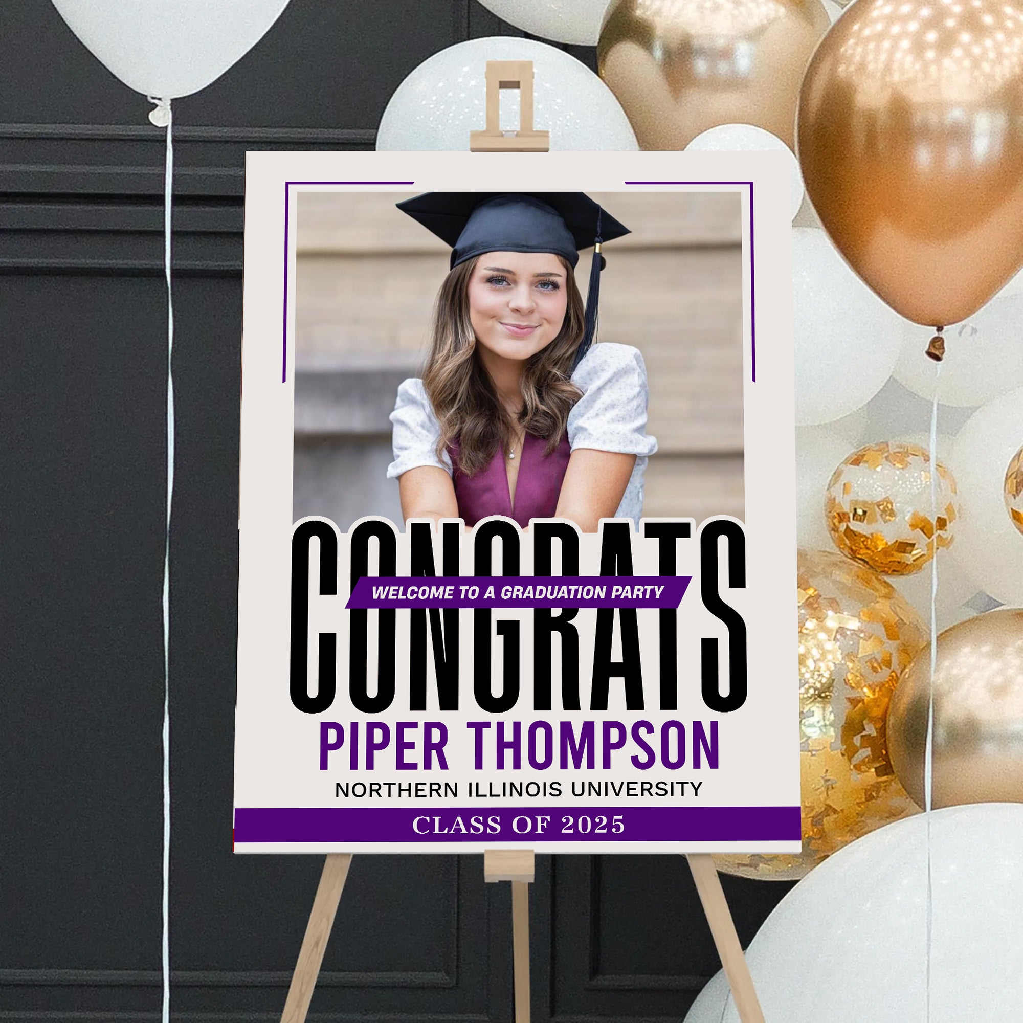 Personalized Graduation Party Welcome Sign – Custom Celebration Decor