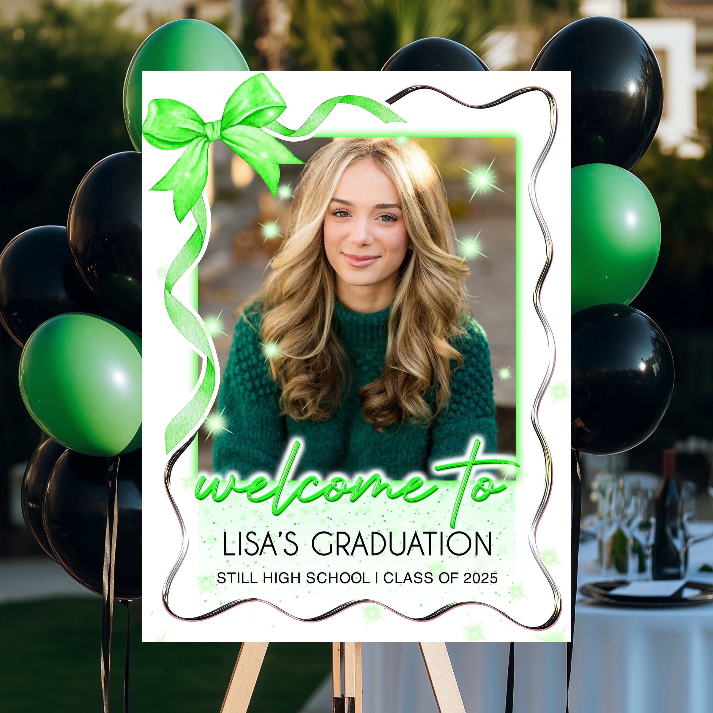 Graduation Class of 2025 Personalized Welcome Sign – Custom Grad Party Decor