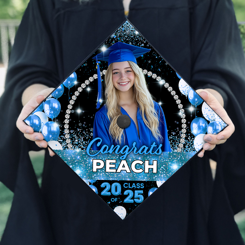 Personalized Class Of 2025 Graduate Cap – Custom Graduation Cap Topper - 2025 Grad Gift