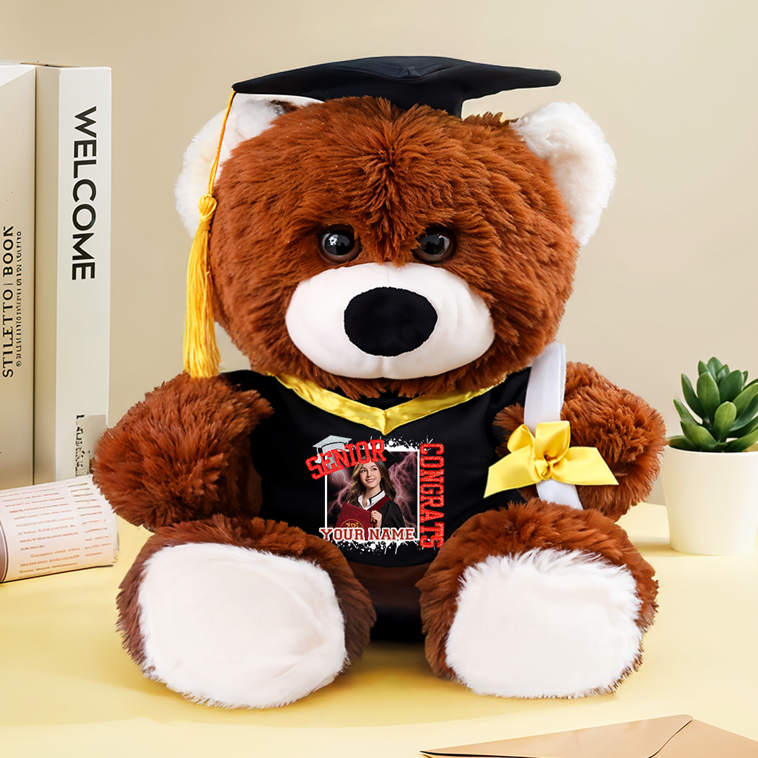 Congrats Senior Class Of 2025 Unique Custom Gift Personalized Graduations Teddy Bear