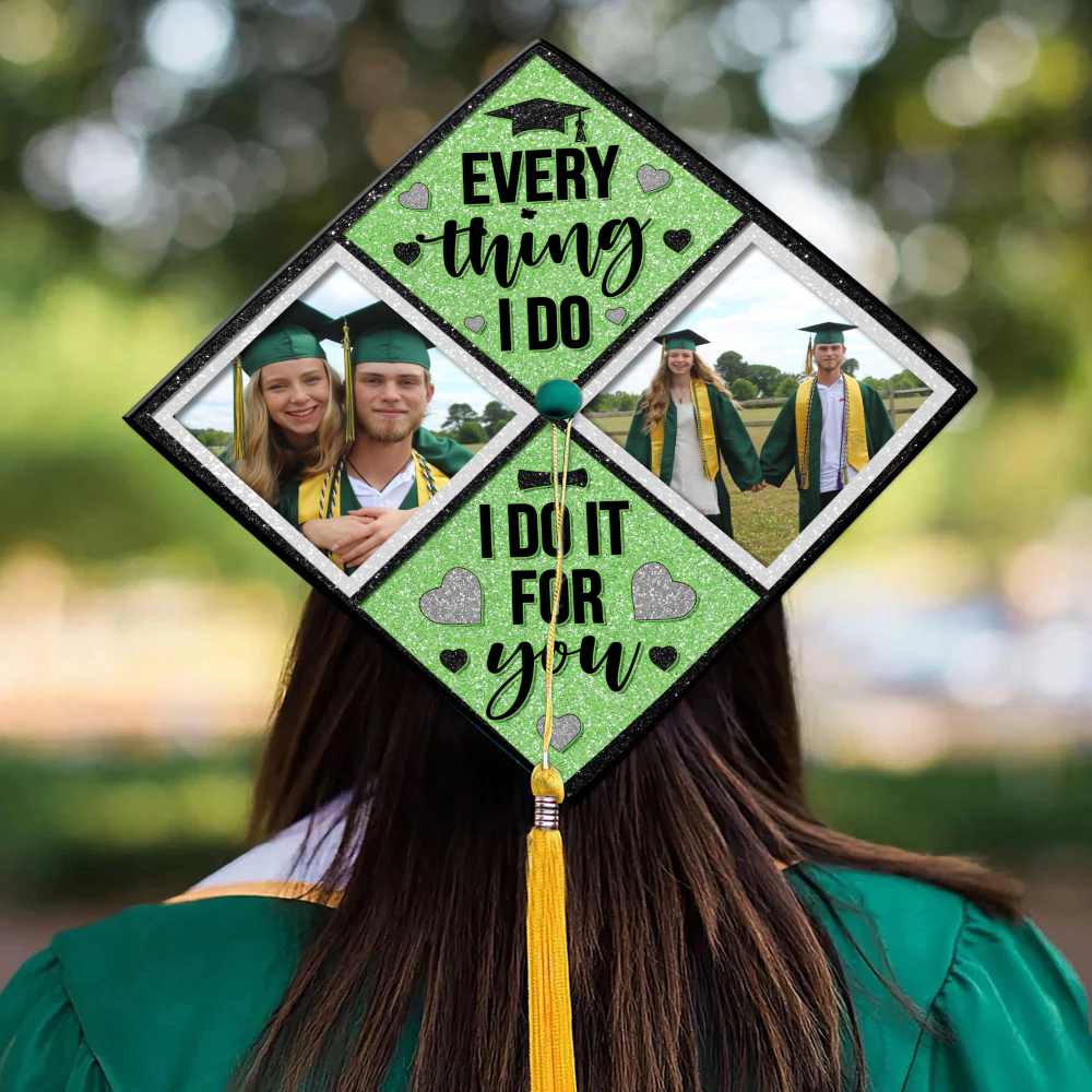 Personalized Photo Grad Cap Class Of 2025, Custom Graduation Cap Decoration