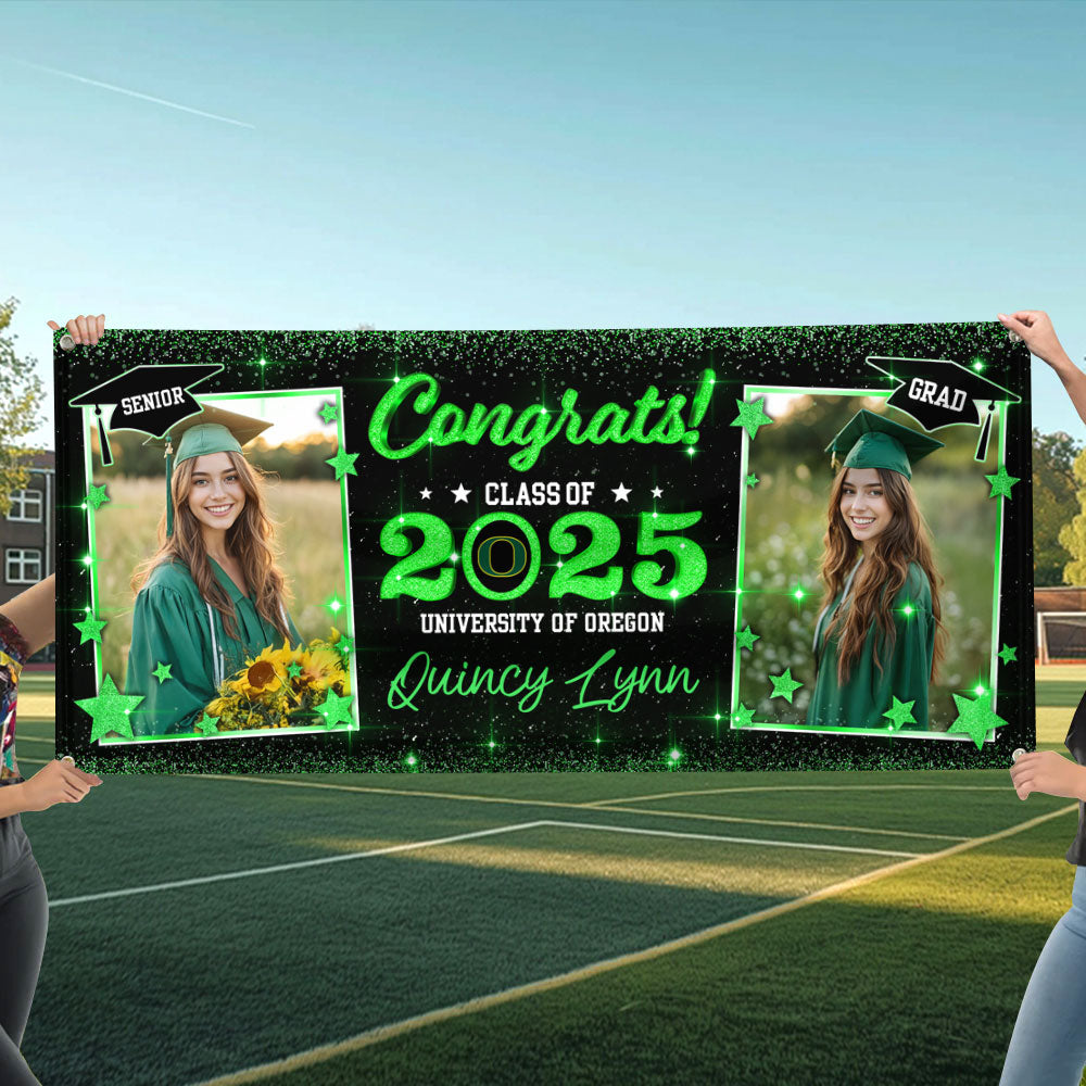 Personalized Class Of 2025 Graduation Banner – Congrats Grad Sign For Party