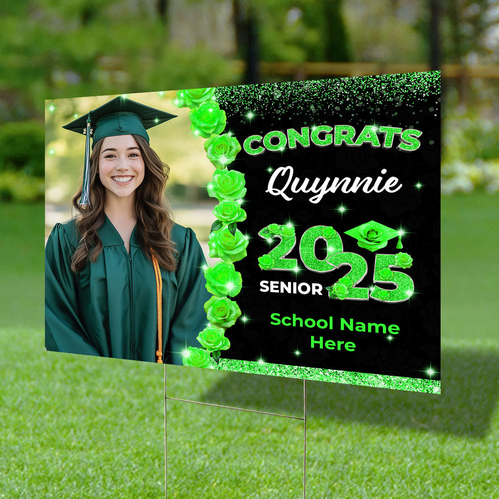 Congrats Senior 2025 Custom Lawn Sign - Graduation Gift - Personalized Lawn Sign