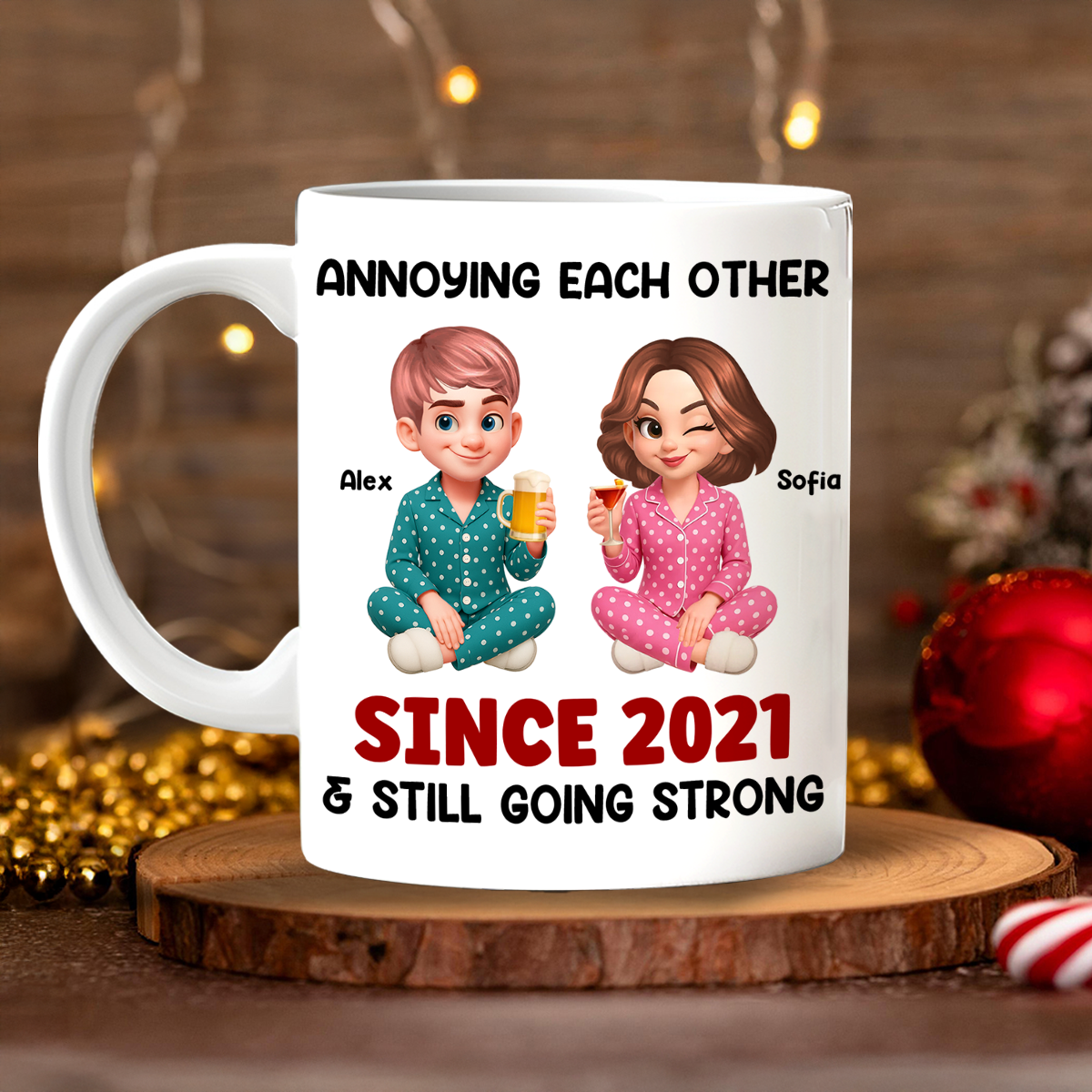 Custom Name Couple Mug - Couple Gift - Personalized Custom Mug