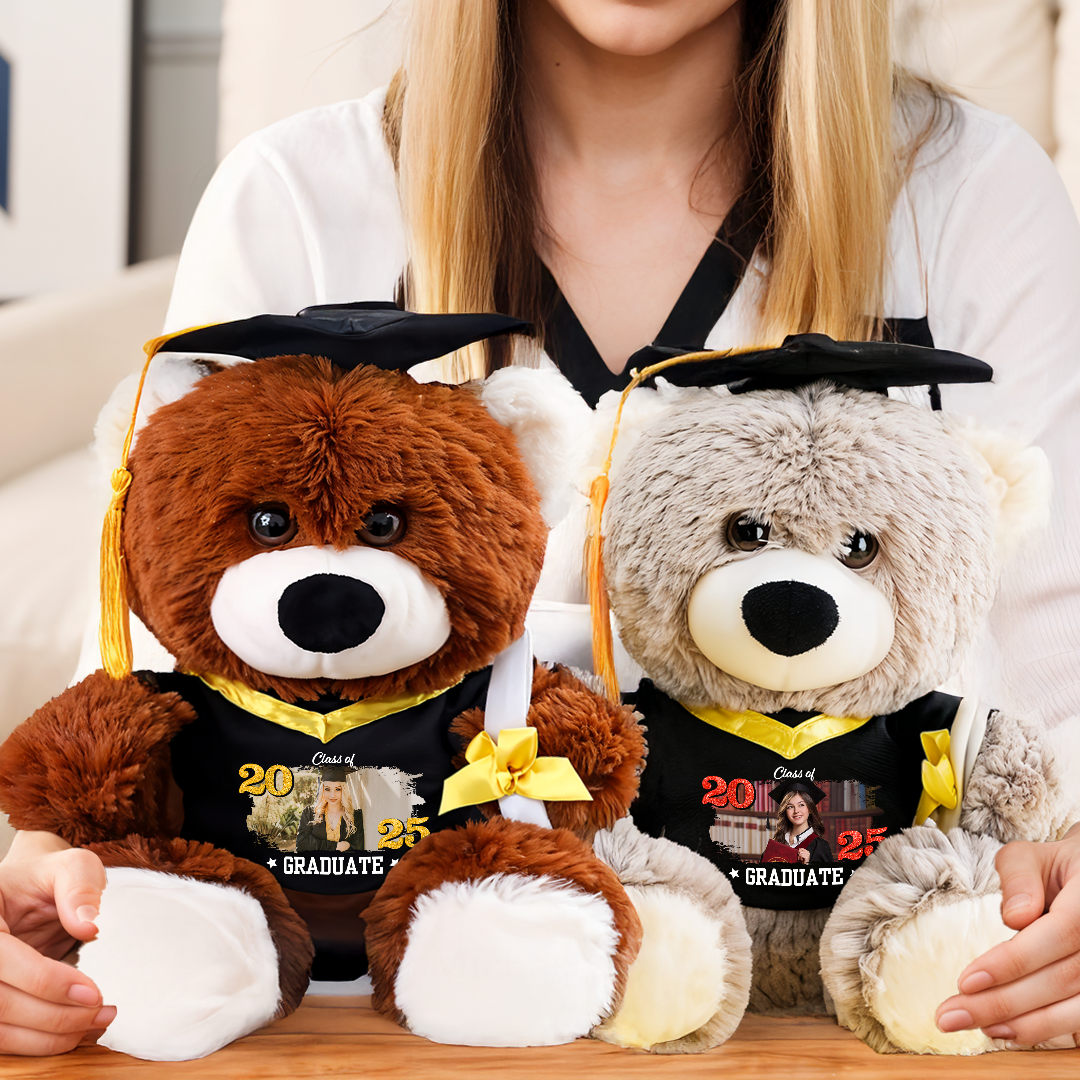 Class Of 2025 Graduate - Personalized Graduation Teddy Bear – Custom Gift For 2025 Graduates