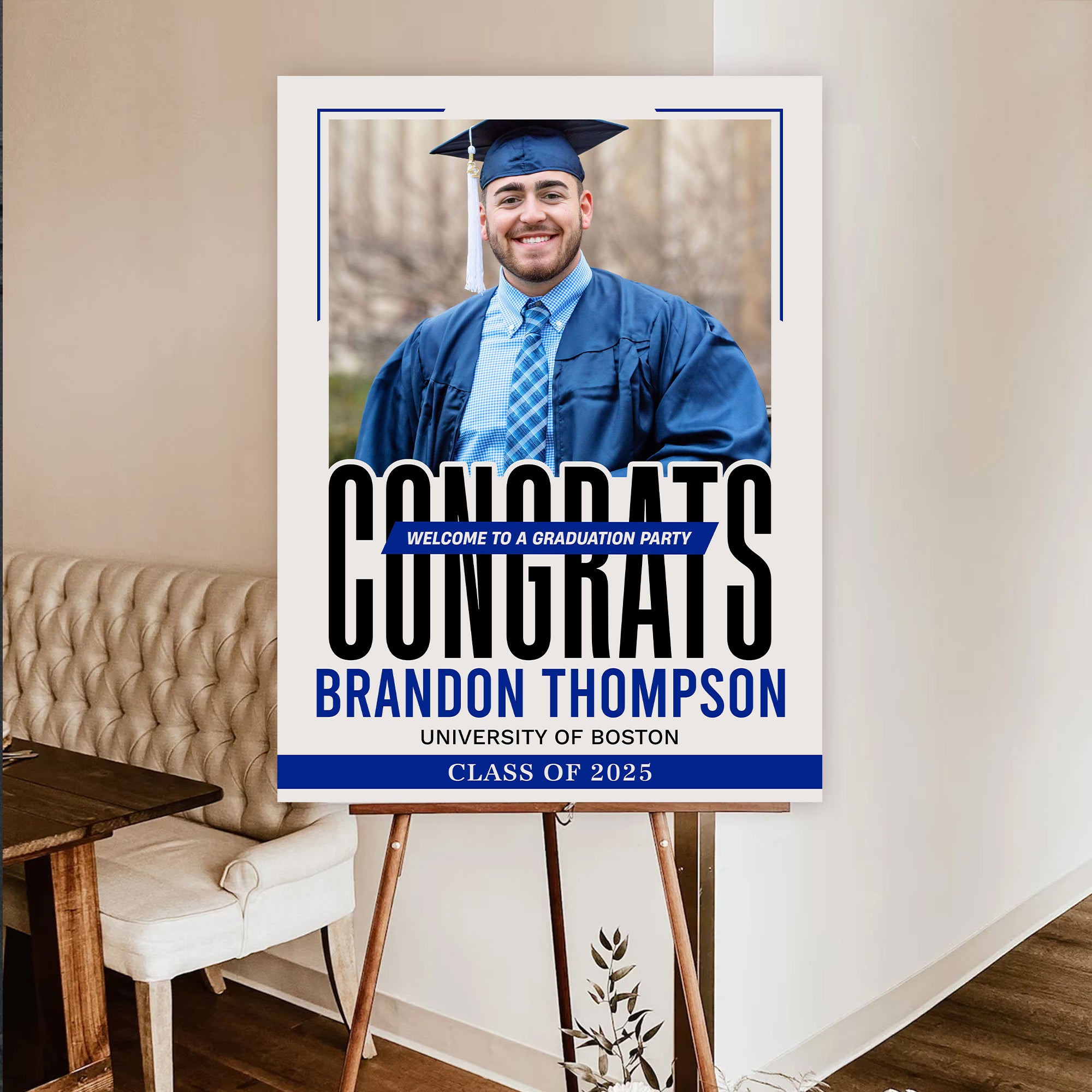 Personalized Graduation Party Welcome Sign – Custom Celebration Decor