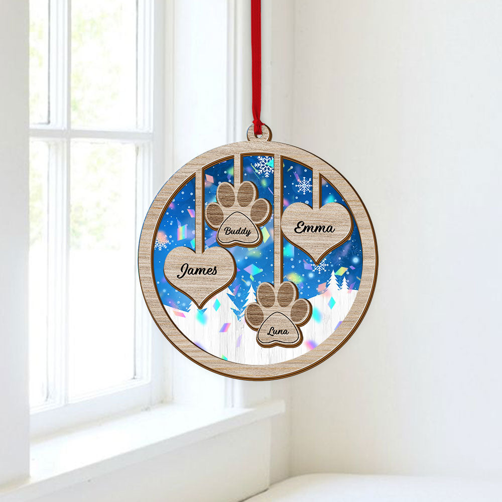 Family Ornament Ornament 2-layered  - Custom Shape Hologram Ornament