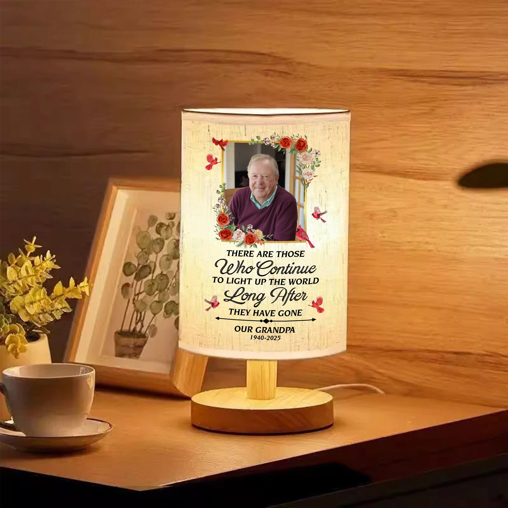 Light Up The World Memorial - Personalized Fabric Lamp