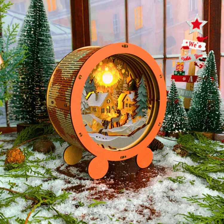 3D Puzzle Gooden Lamp - Snow Village