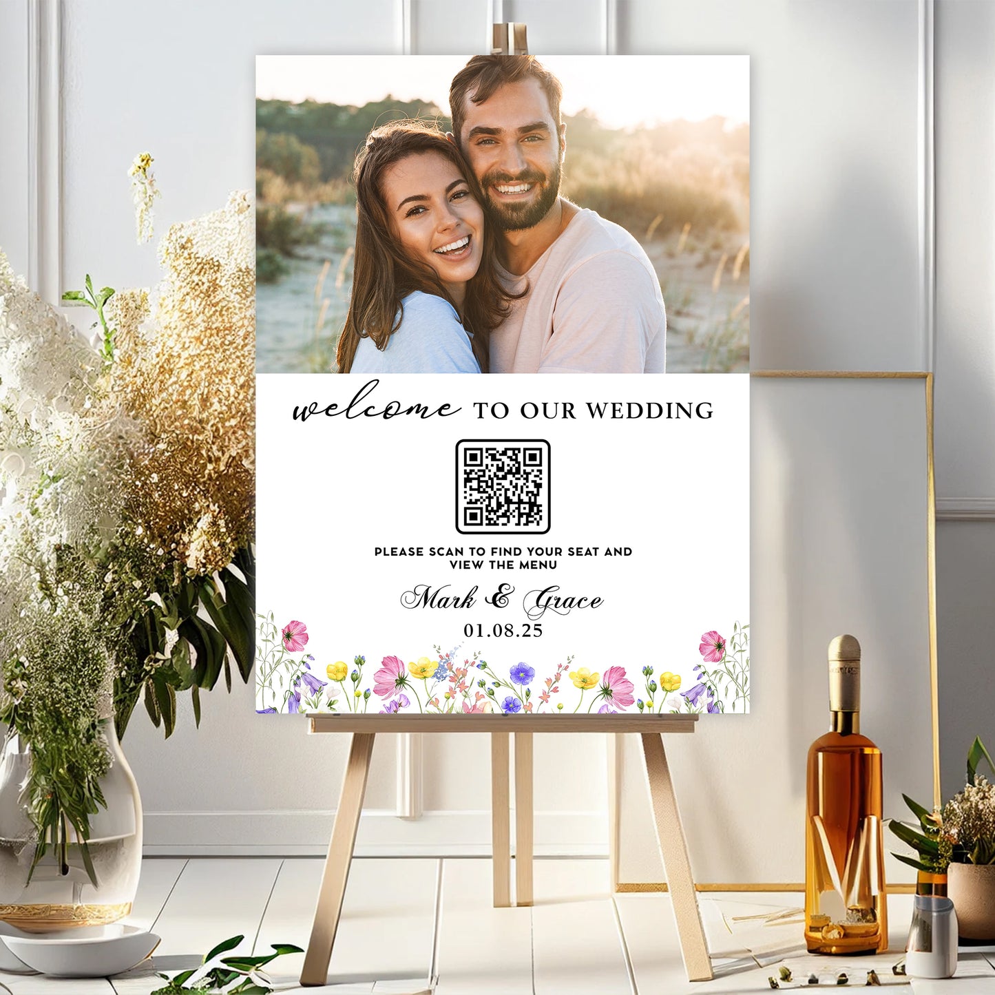Honeymoon Fund - Wedding Law Sign - Custom Name and Photo Wedding Law Sign