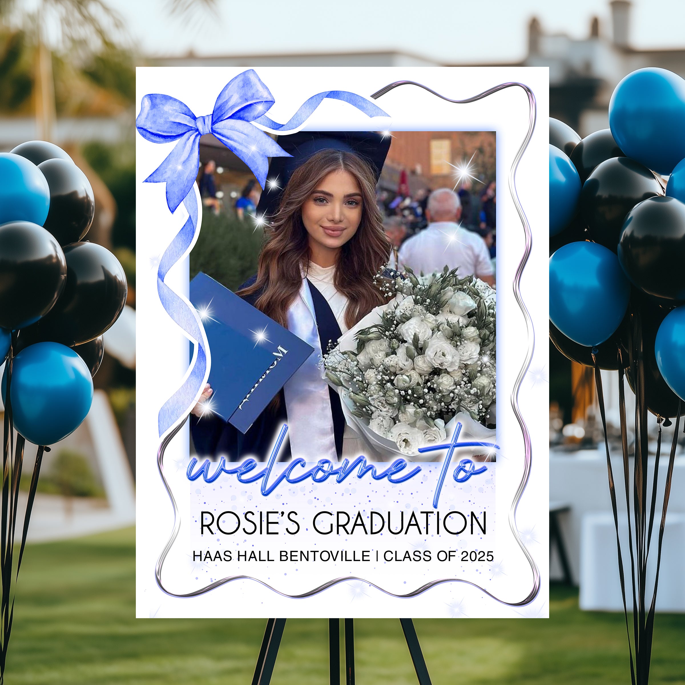 Graduation Class of 2025 Personalized Welcome Sign – Custom Grad Party Decor