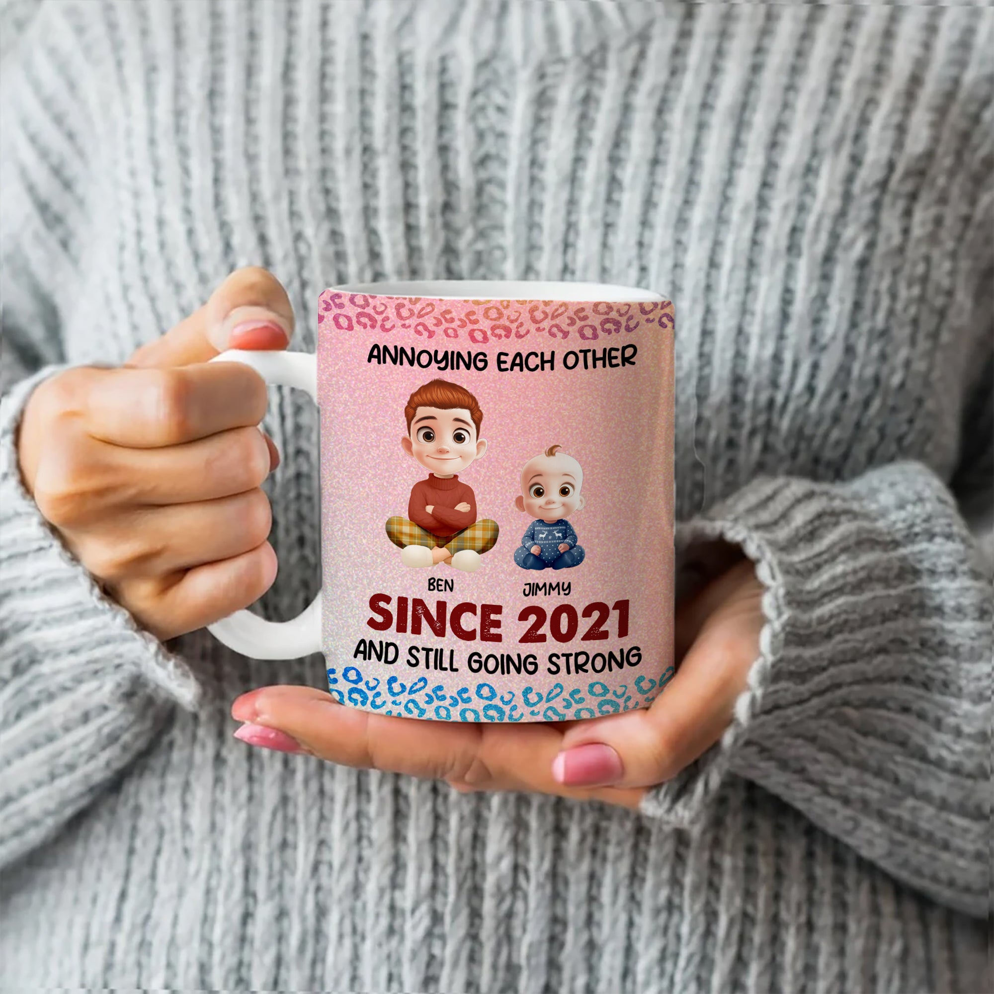 Couple Gift - Custom Name and Appearance - Personalized Custom Mug - Anniversary Gift