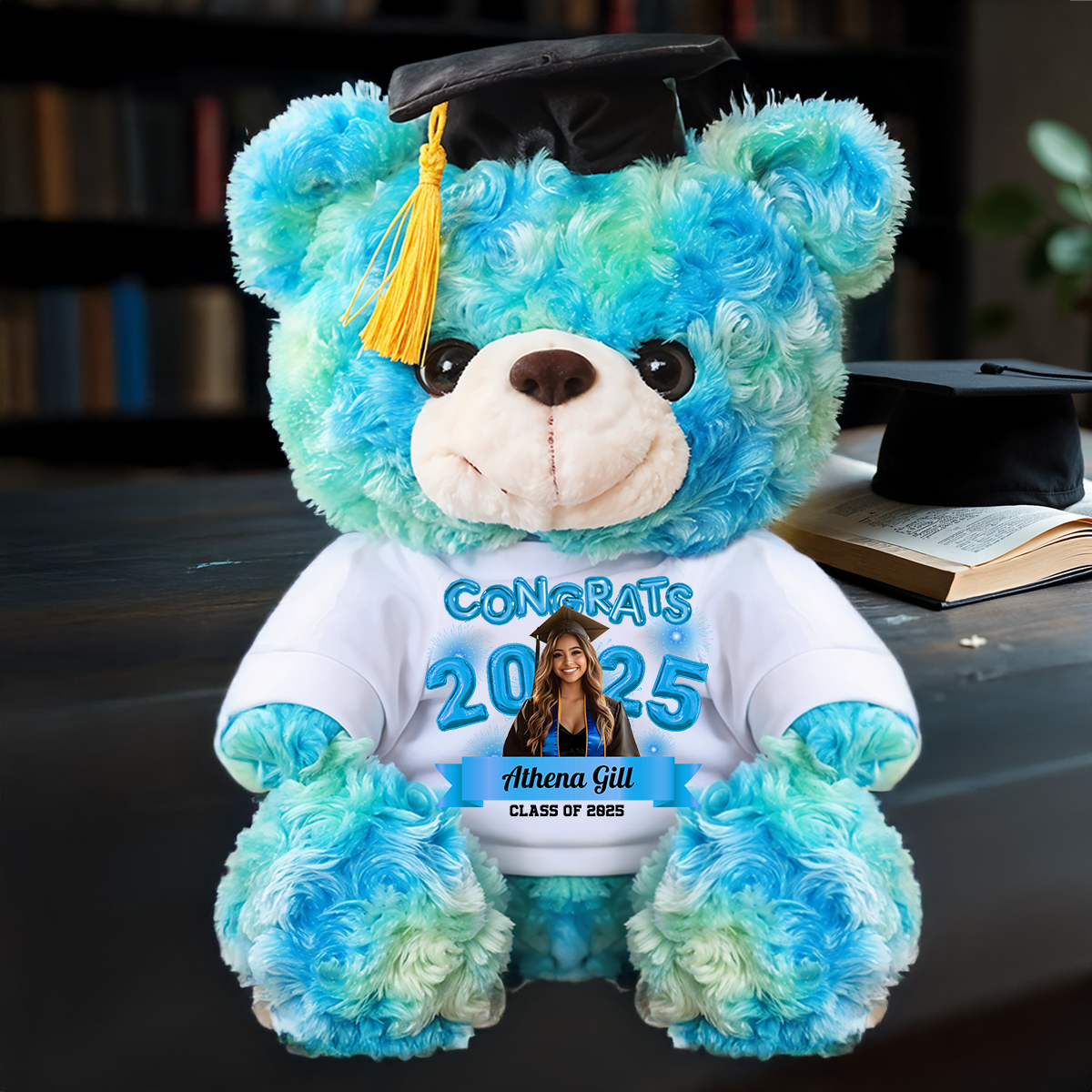Balloon 2025 Personalized Custom Graduation Teddy Bear Plush - Graduate Bear With Cap