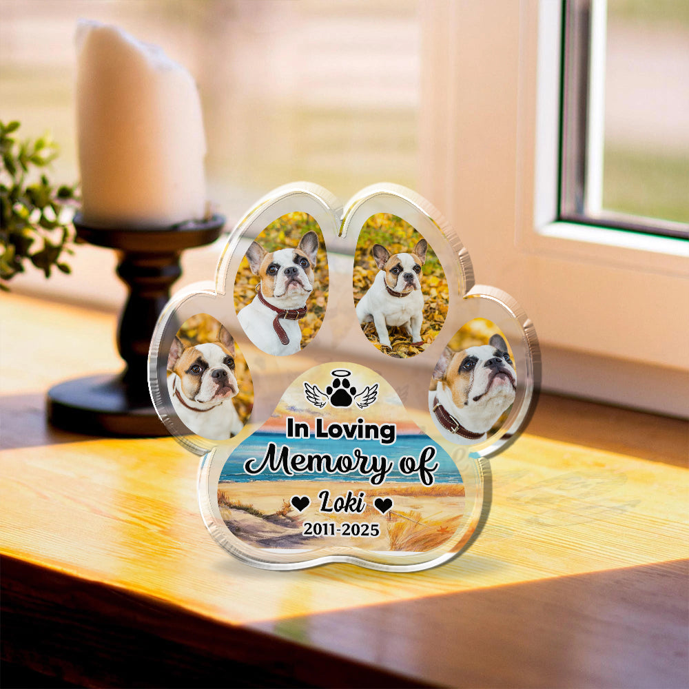 Memorial Pet Gift - Custom Photo Acrylic Block - Custom Acrylic Block Plaque