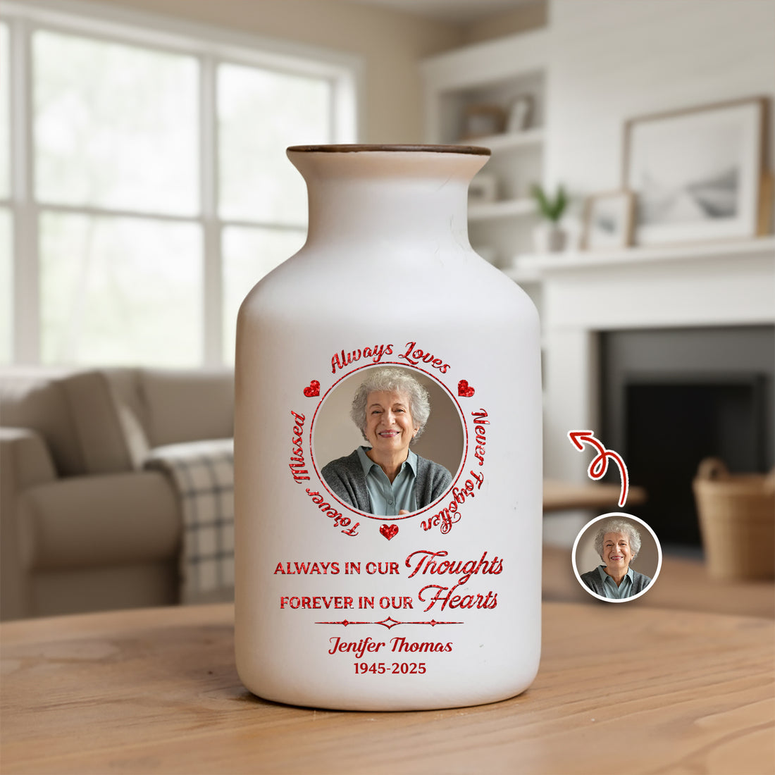 I Am Always With You - Personalized Elegant Ceramic Flower Pot Minimalist