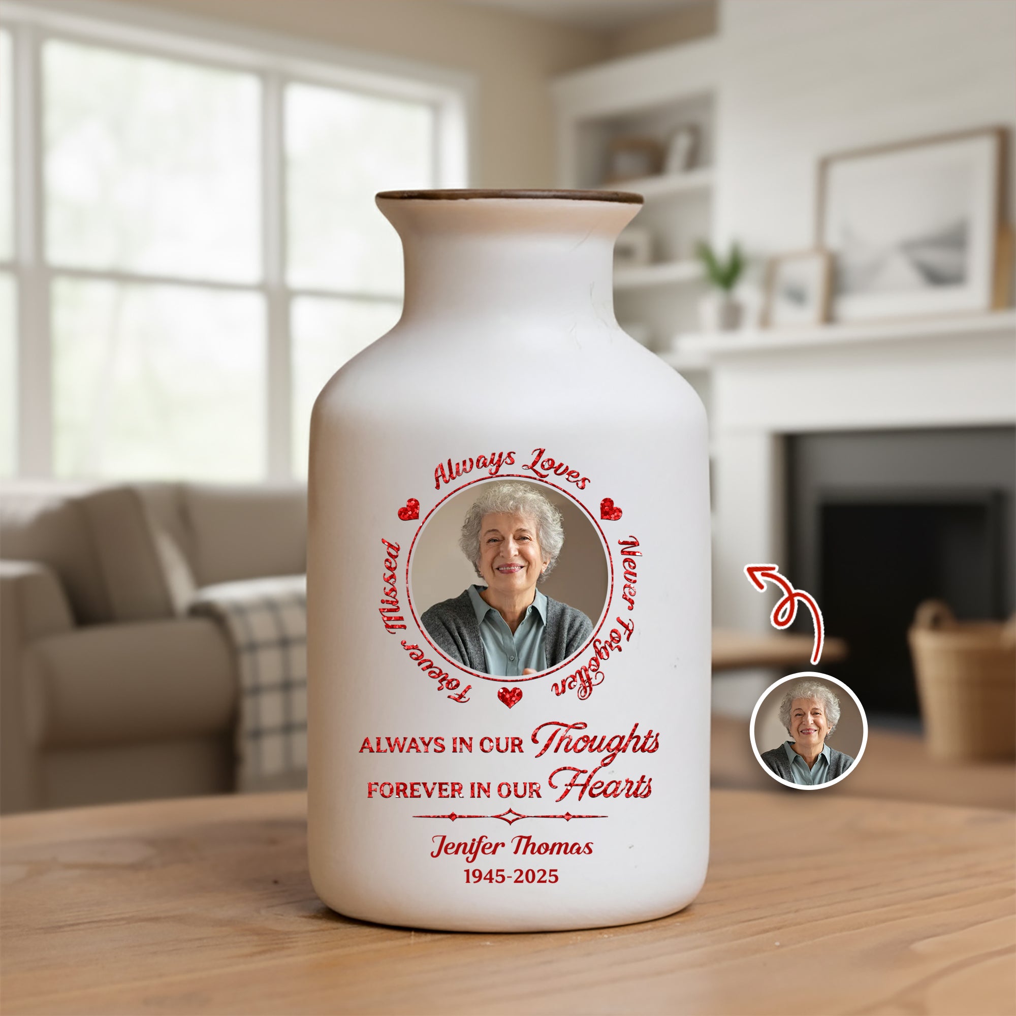 I Am Always With You - Personalized Elegant Ceramic Flower Pot Minimalist