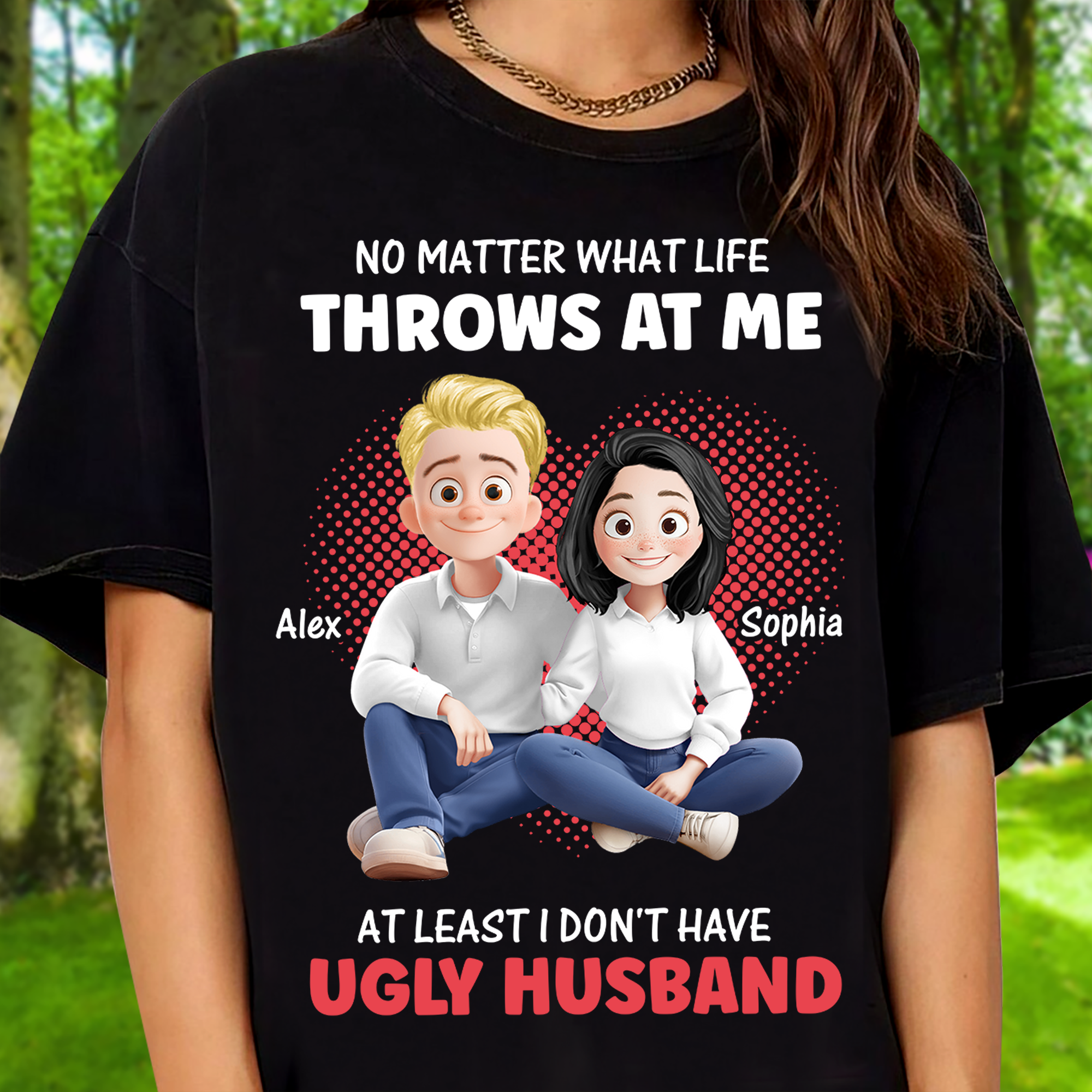 Couple Gift - Custom Name and Appearance - Personalized Shirt Custom T-shirt