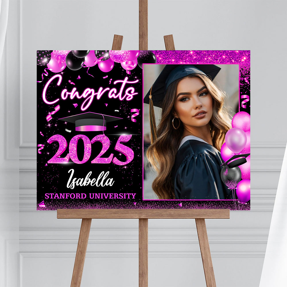 Congrats 2025 Lawn Sign Personalized Graduate 2025 Graduation Lawn Sign