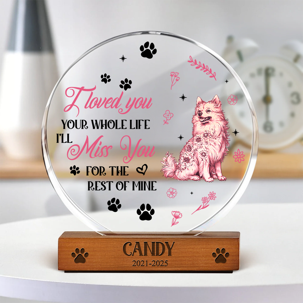 Your Love Lives On In My Heart - Personalized Acrylic Plaque