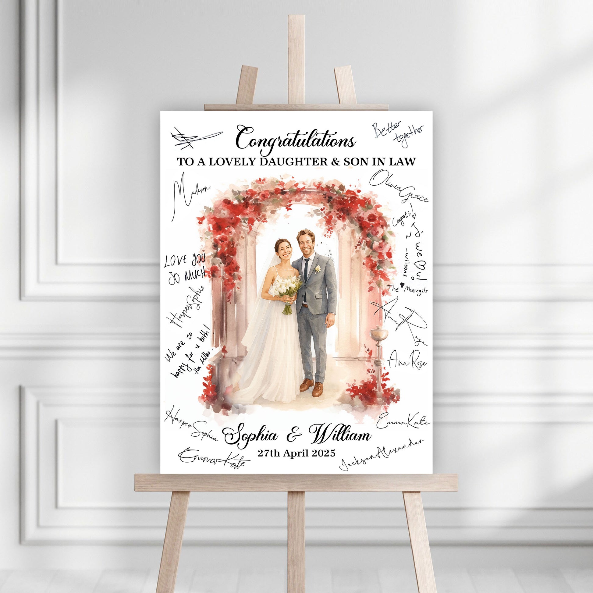 Wedding Law Sign - Custom Name and Photo Wedding Law Sign