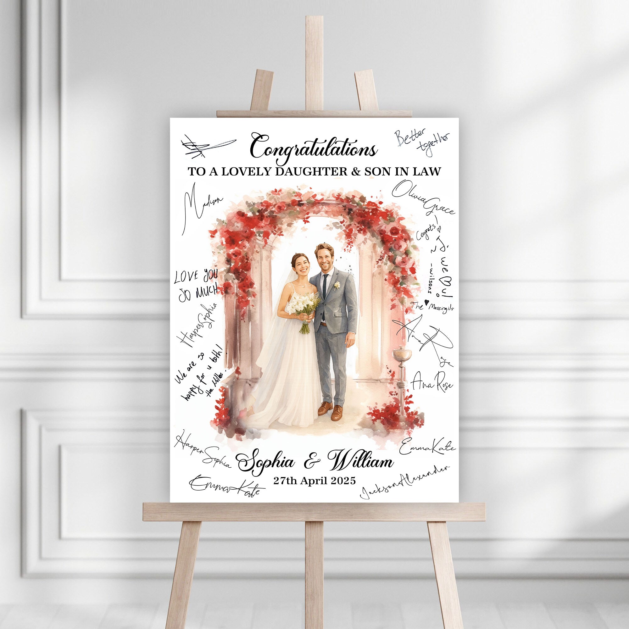 Wedding Law Sign - Custom Name and Photo Wedding Law Sign