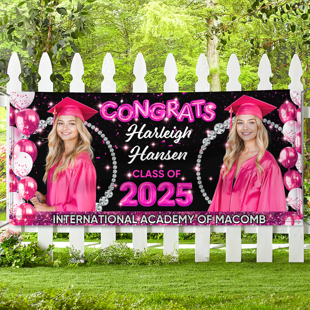 Graduation Class Of 2025 Personalized Photo Banner - Graduation Gift
