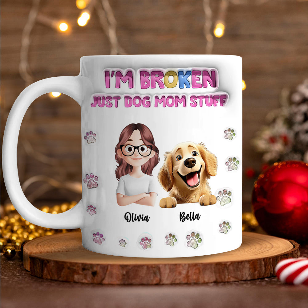 Just Dog Mom Stuff - Pet Lover Gift - Personalized Custom Mug