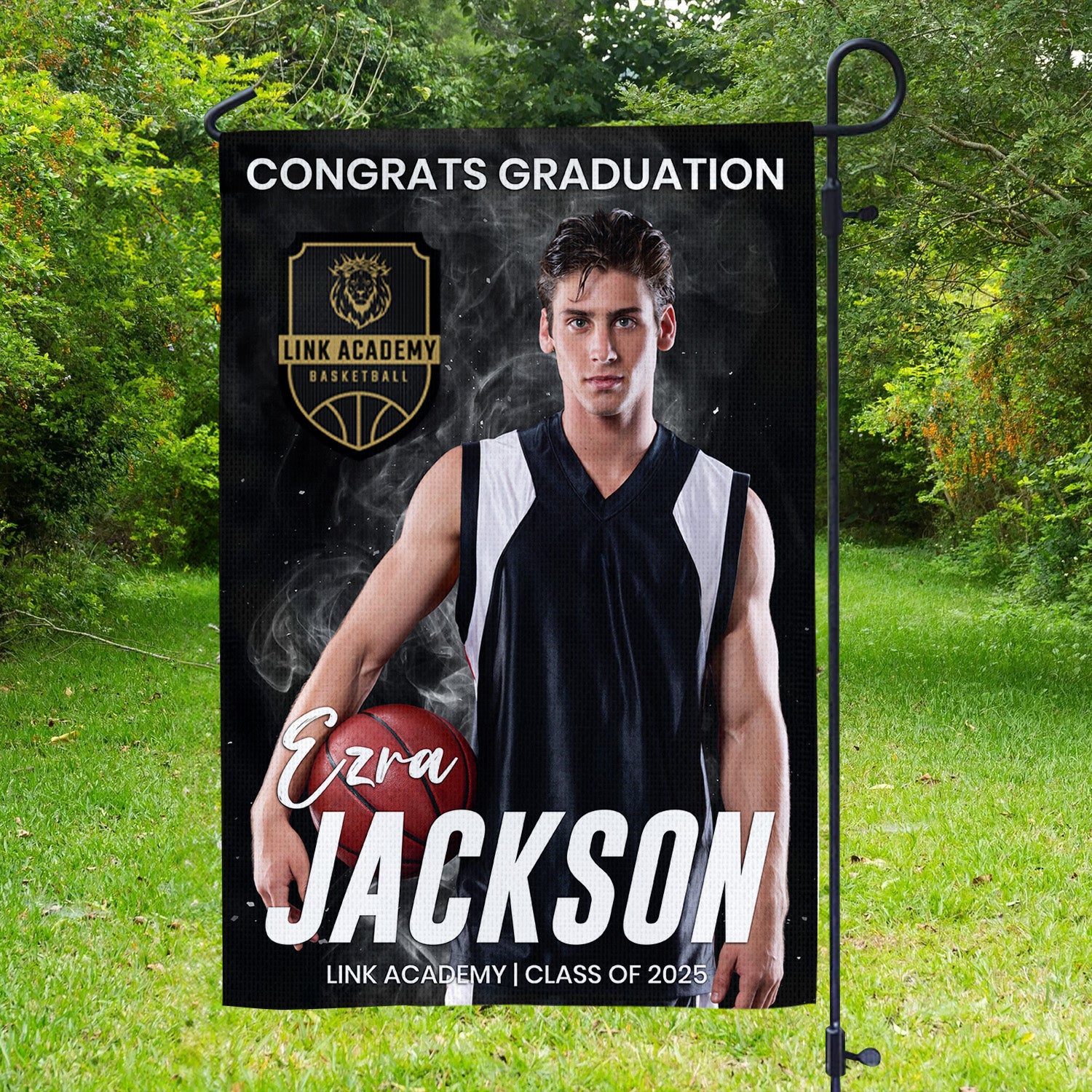 Custom Photo Flag Congrats Senior 2025 Graduation Garden Flag, Graduation Decorations