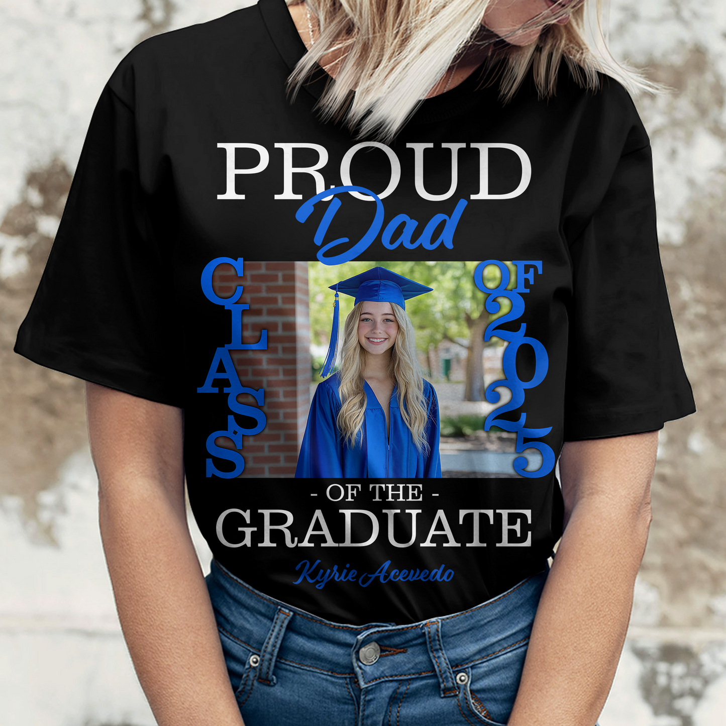 Proud Family Of The Graduate Custom Graduation Shirt Upload Photo T-shirt, Graduation Gift